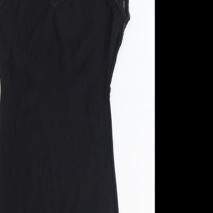 American Apparel Womens Black Polyester A-Line Size XS Round Neck Pullover - Size XS/S