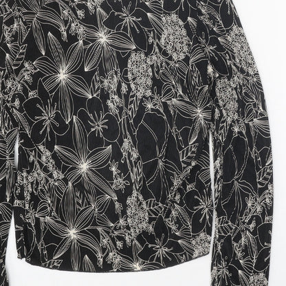 Womens UK Size 8 NEXT Black Basic Blouse