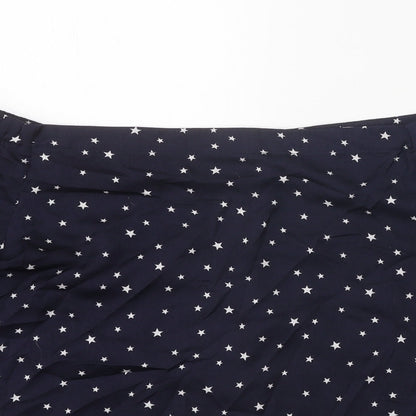 Womens UK Size 16 Dorothy Perkins Blue Cropped Blouse