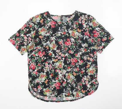 Womens UK Size 12 Therapy Multicoloured Basic T-Shirt
