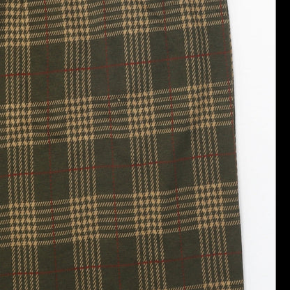 Classic Womens Brown Plaid Acrylic Straight & Pencil Skirt Size 14