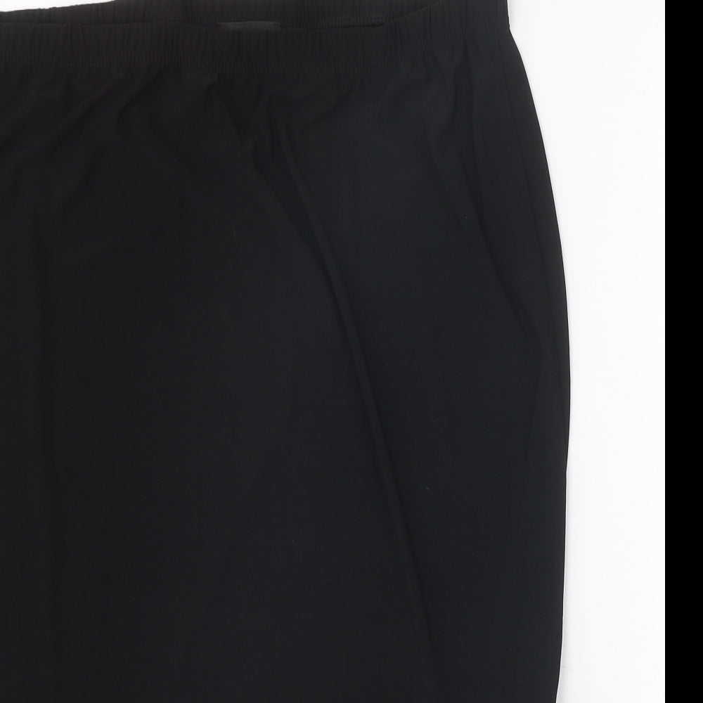 Antthony Womens Black Polyester Trumpet Skirt Size XL