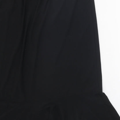 Antthony Womens Black Polyester Trumpet Skirt Size XL
