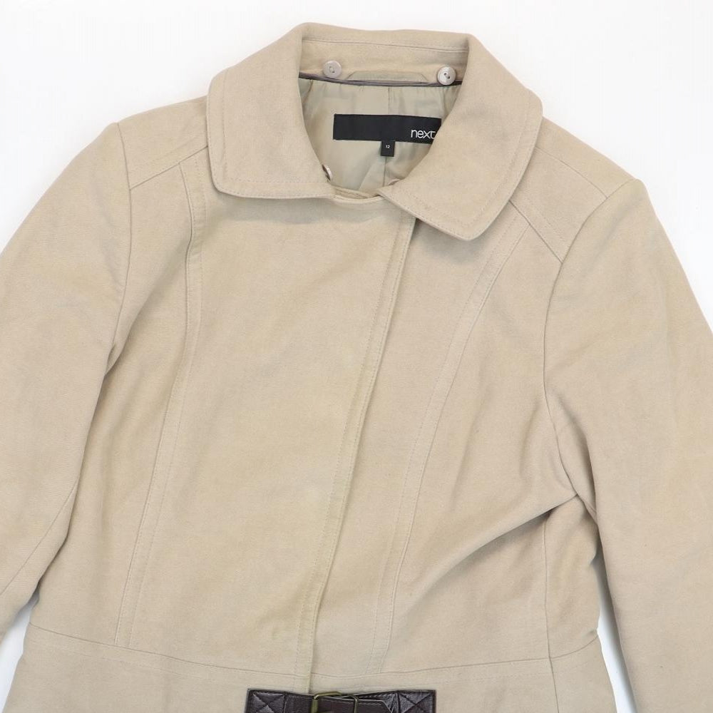 Womens UK Size 12 NEXT Brown Overcoat
