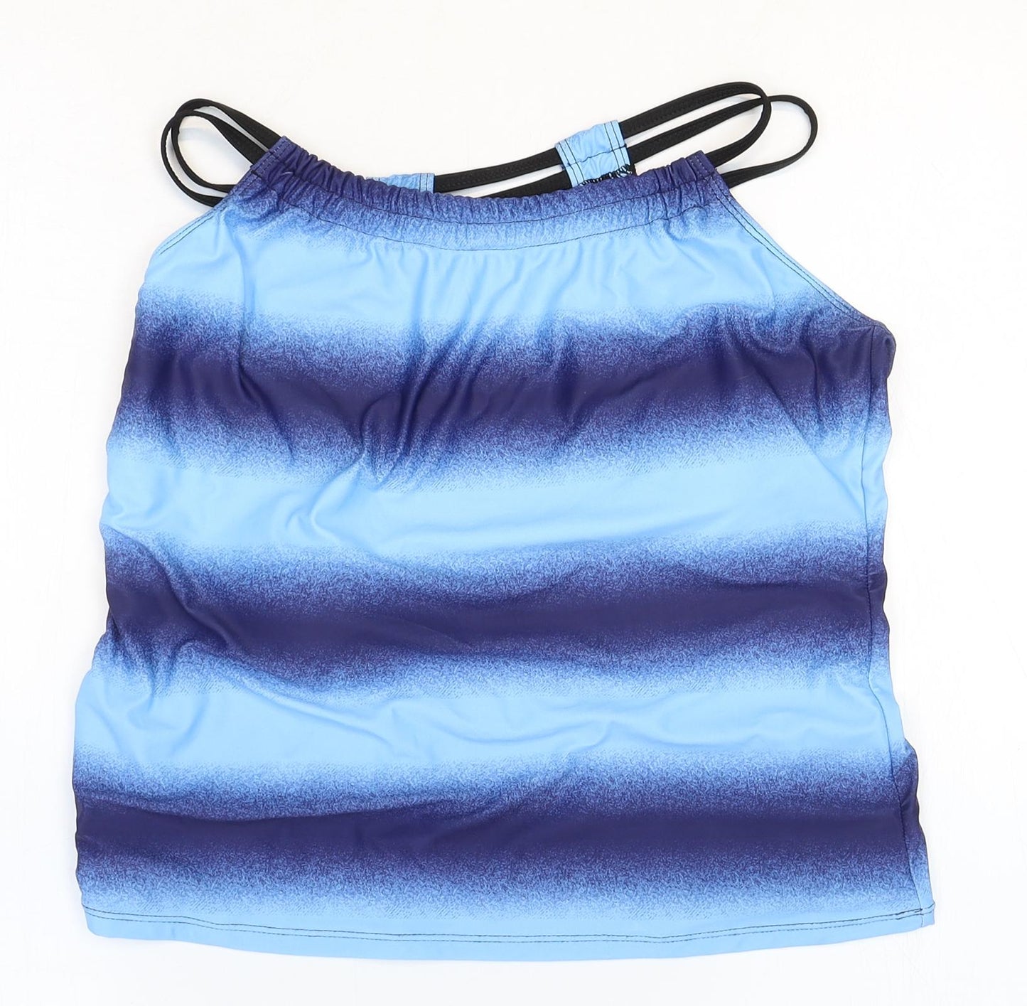 Womens UK Size L Preworn Blue Basic Tank