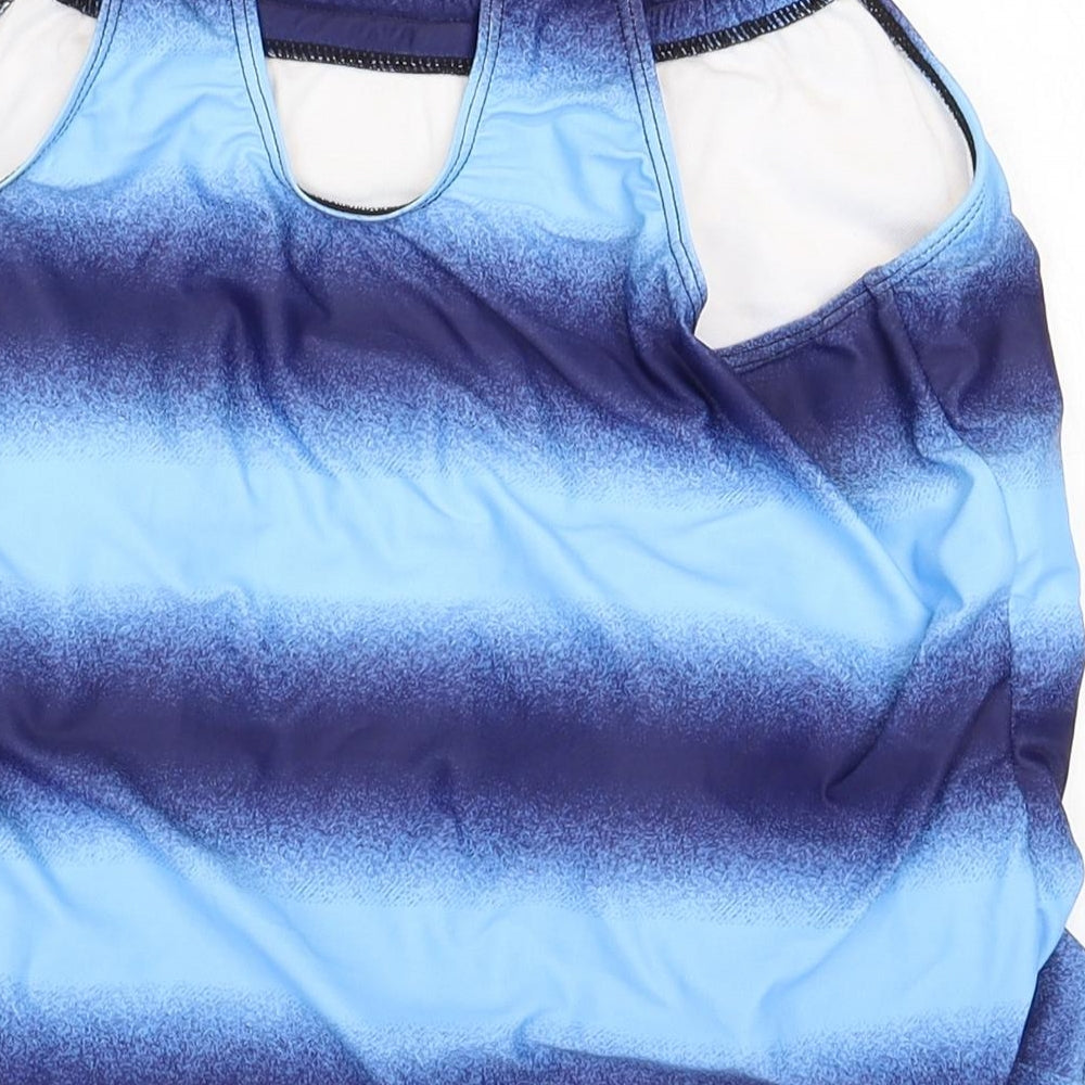 Womens UK Size L Preworn Blue Basic Tank