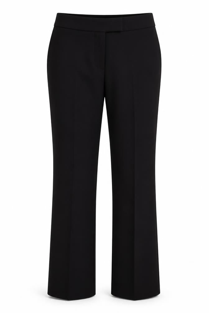 Womens UK Size 10 George Regular Fit Dress Pants Black Trousers