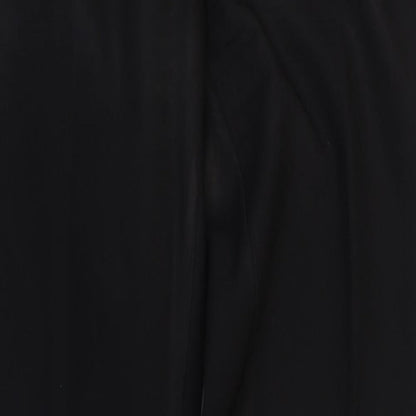 George Womens Black Polyester Dress Pants Trousers Size 10 Regular Zip