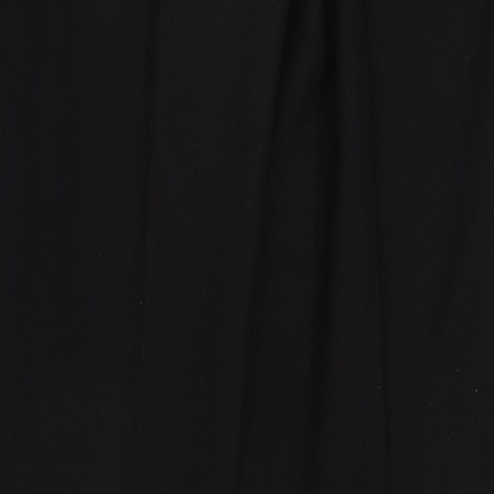 George Womens Black Polyester Dress Pants Trousers Size 10 Regular Zip