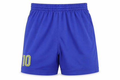 Awdis Boys Blue Polyester Sweat Shorts Size 9-10 Years Regular - Size: 9-11