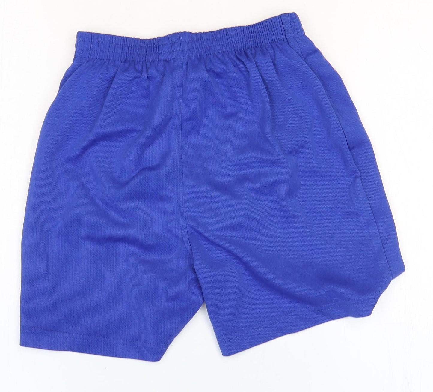 Awdis Boys Blue Polyester Sweat Shorts Size 9-10 Years Regular - Size: 9-11