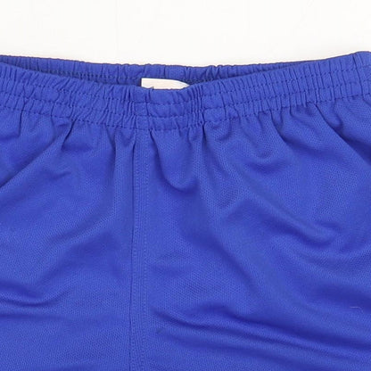 Awdis Boys Blue Polyester Sweat Shorts Size 9-10 Years Regular - Size: 9-11