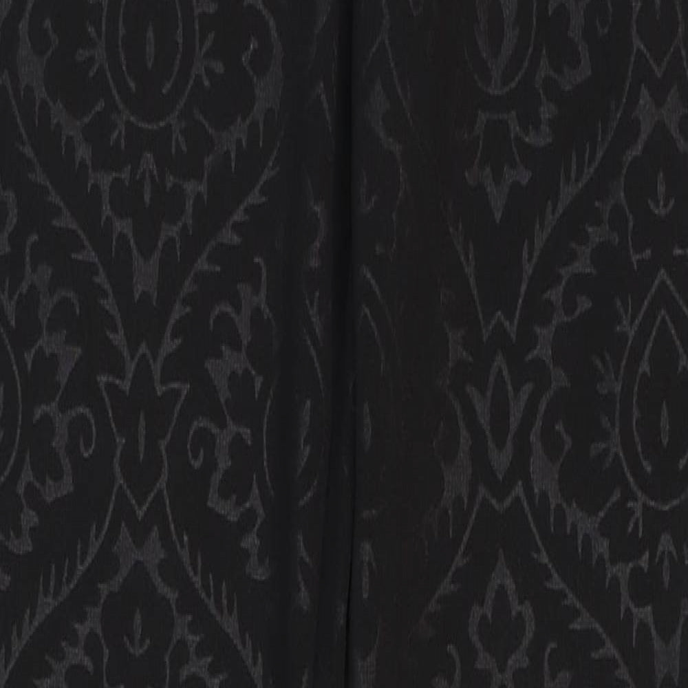 Womens UK Size 10 Oasis Regular Fit  Black Trousers