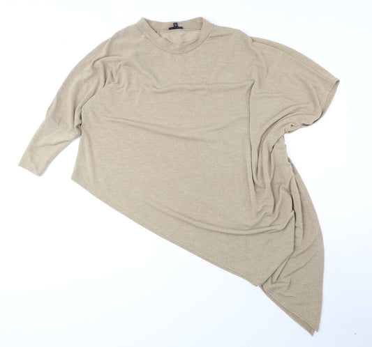 Womens UK Size 12 River Island Beige Pullover Jumper