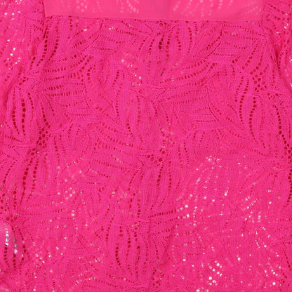 Womens UK Size 8 NEXT Pink Basic Button-Up