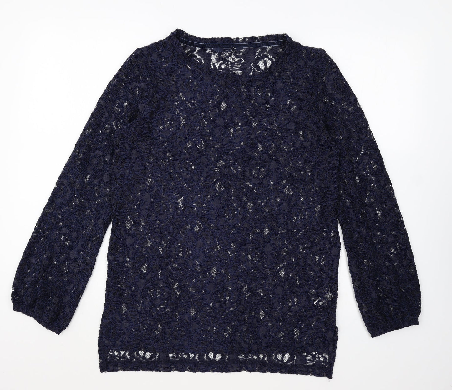 Womens UK Size 10 NEXT Blue Basic Blouse
