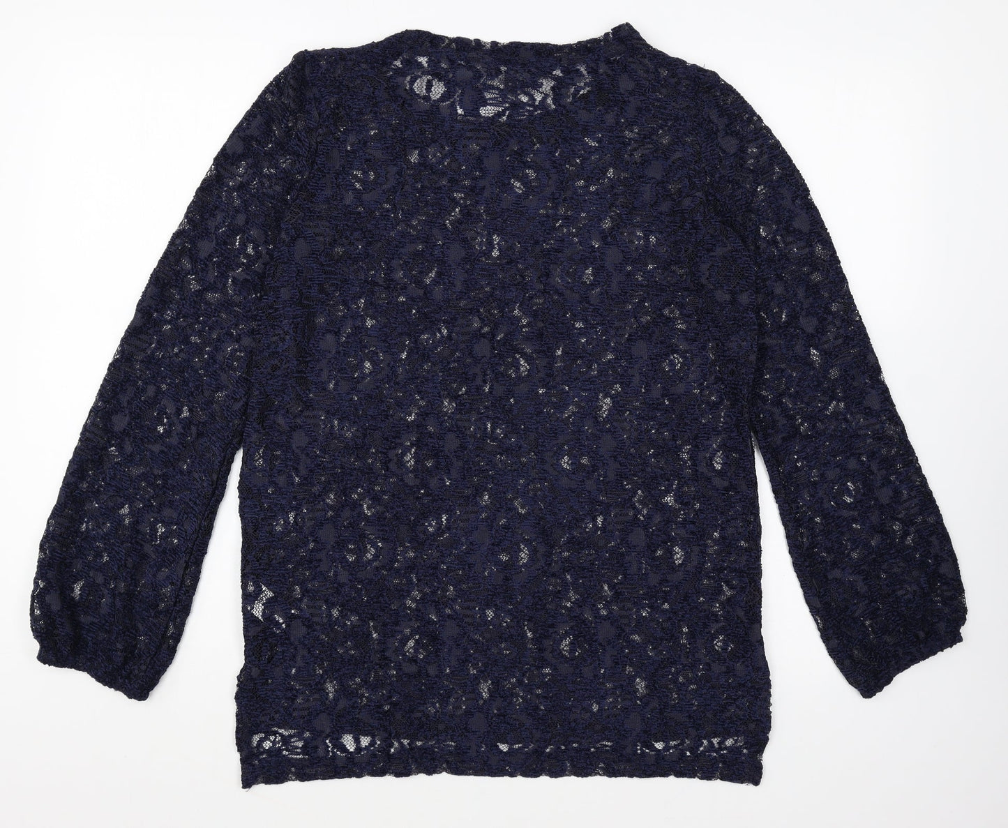 Womens UK Size 10 NEXT Blue Basic Blouse