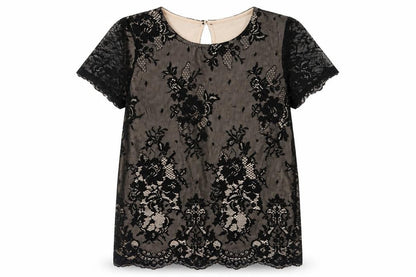Womens UK Size 10 NEXT Black Basic T-Shirt
