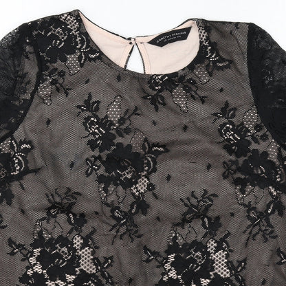 Womens UK Size 10 NEXT Black Basic T-Shirt