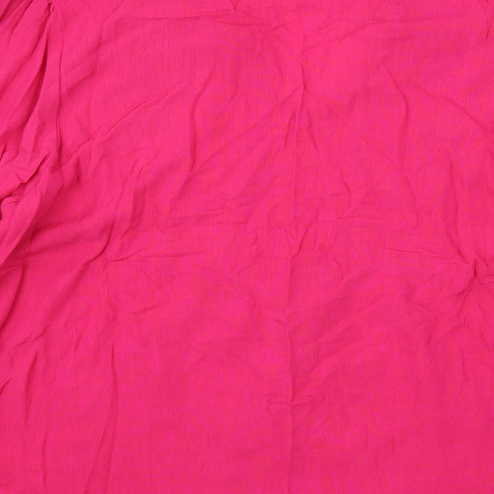Womens UK Size 8 F&F Pink Basic Blouse