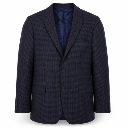 atelier torino Mens Blue Polka Dot Wool Jacket Blazer Size 40