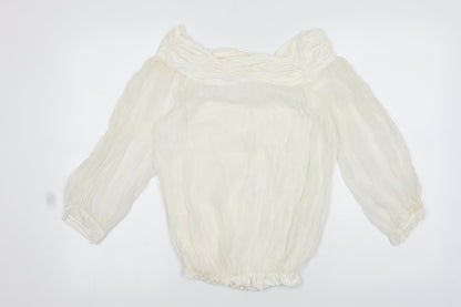 Womens UK Size S Phase Eight White Basic Blouse