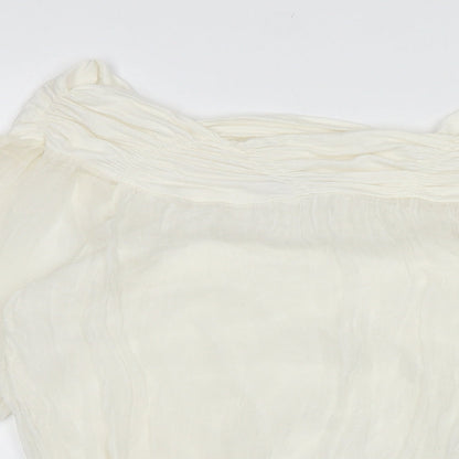 Womens UK Size S Phase Eight White Basic Blouse