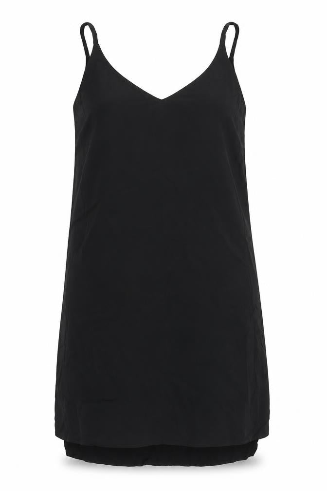 Topshop Womens Black Polyester Shift Size 6 V-Neck Pullover