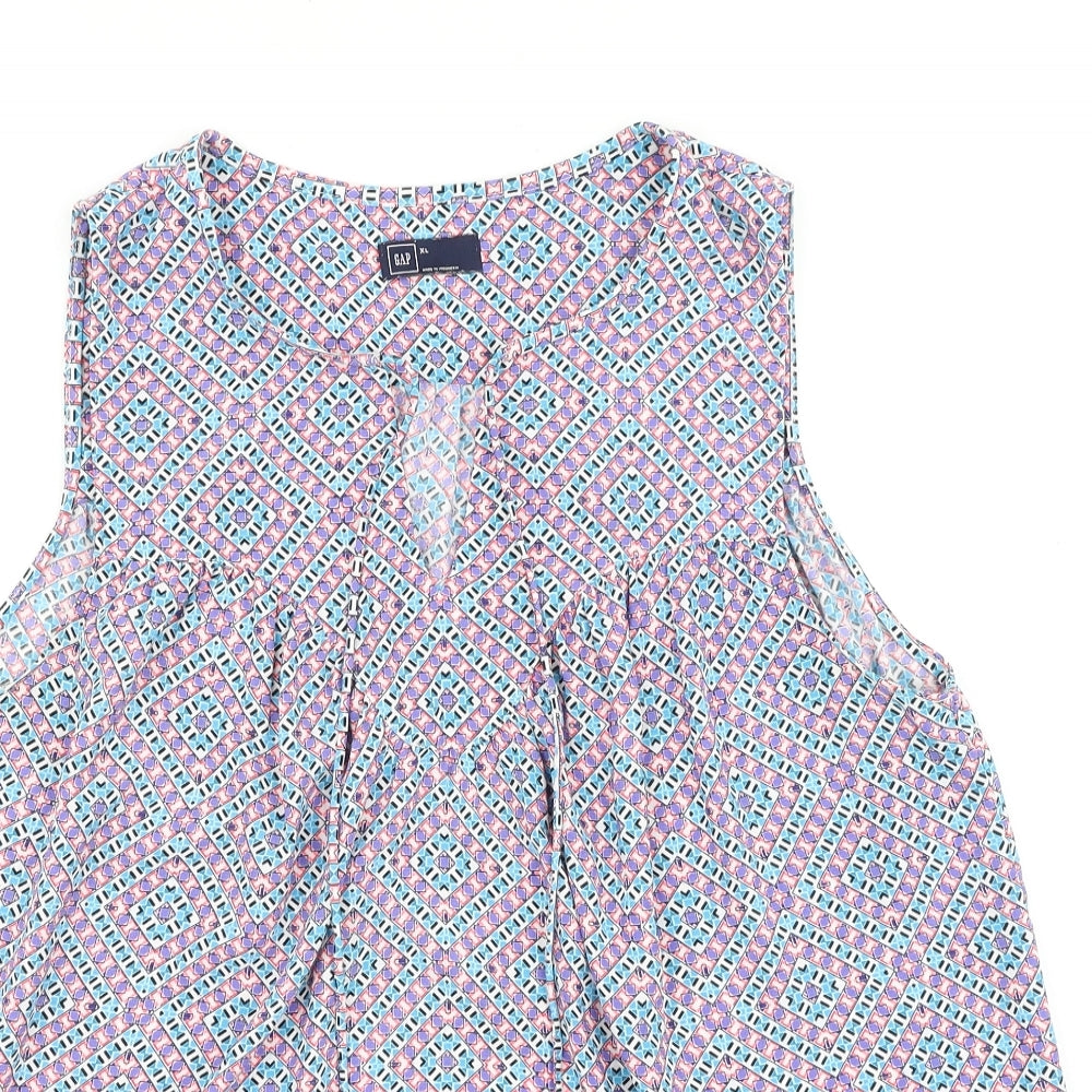 Womens UK Size L Gap Multicoloured Basic Tank