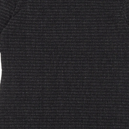 Womens UK Size M Fransa Black Basic T-Shirt