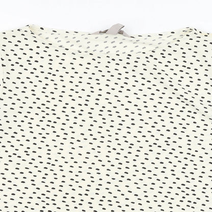 Womens UK Size L H&M Ivory Basic T-Shirt