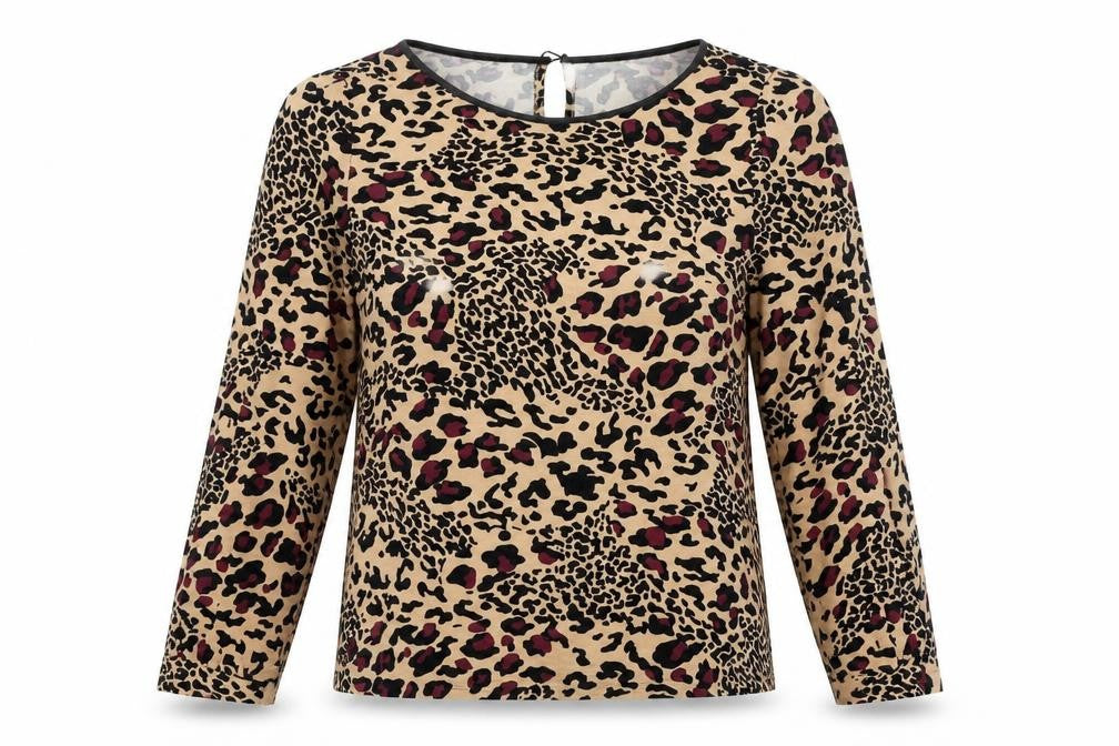 Womens UK Size S Oasis Brown Basic Blouse