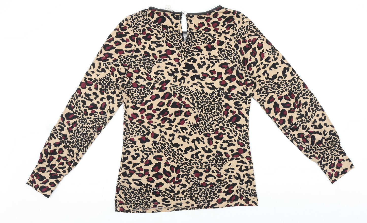 Womens UK Size S Oasis Brown Basic Blouse