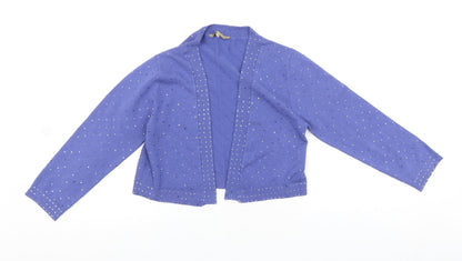 Womens UK Size S M&Co Purple Shrug Jumper