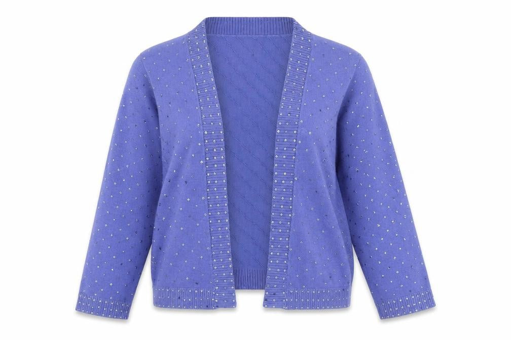 Womens UK Size S M&Co Purple Shrug Jumper