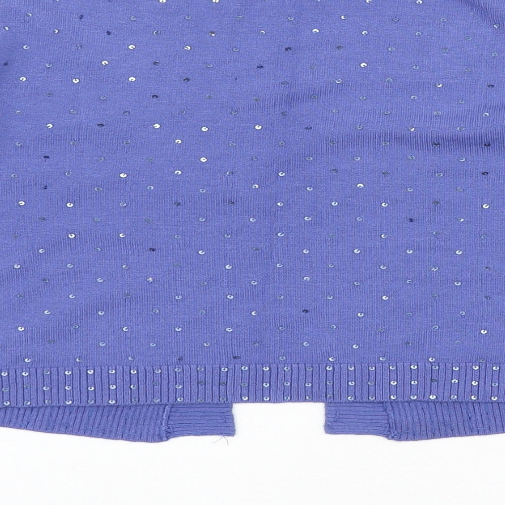 Womens UK Size S M&Co Purple Shrug Jumper