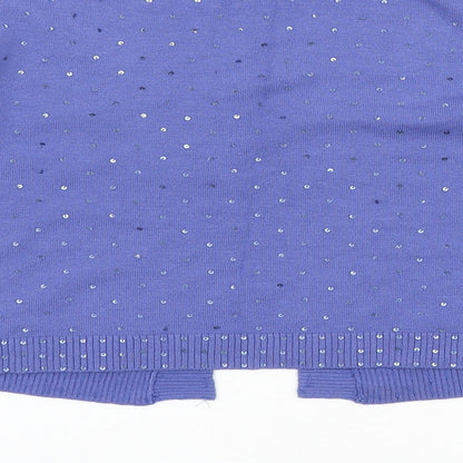 Womens UK Size S M&Co Purple Shrug Jumper