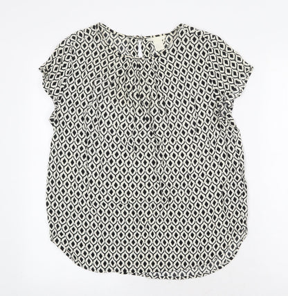 Womens UK Size 8 H&M White Basic Blouse
