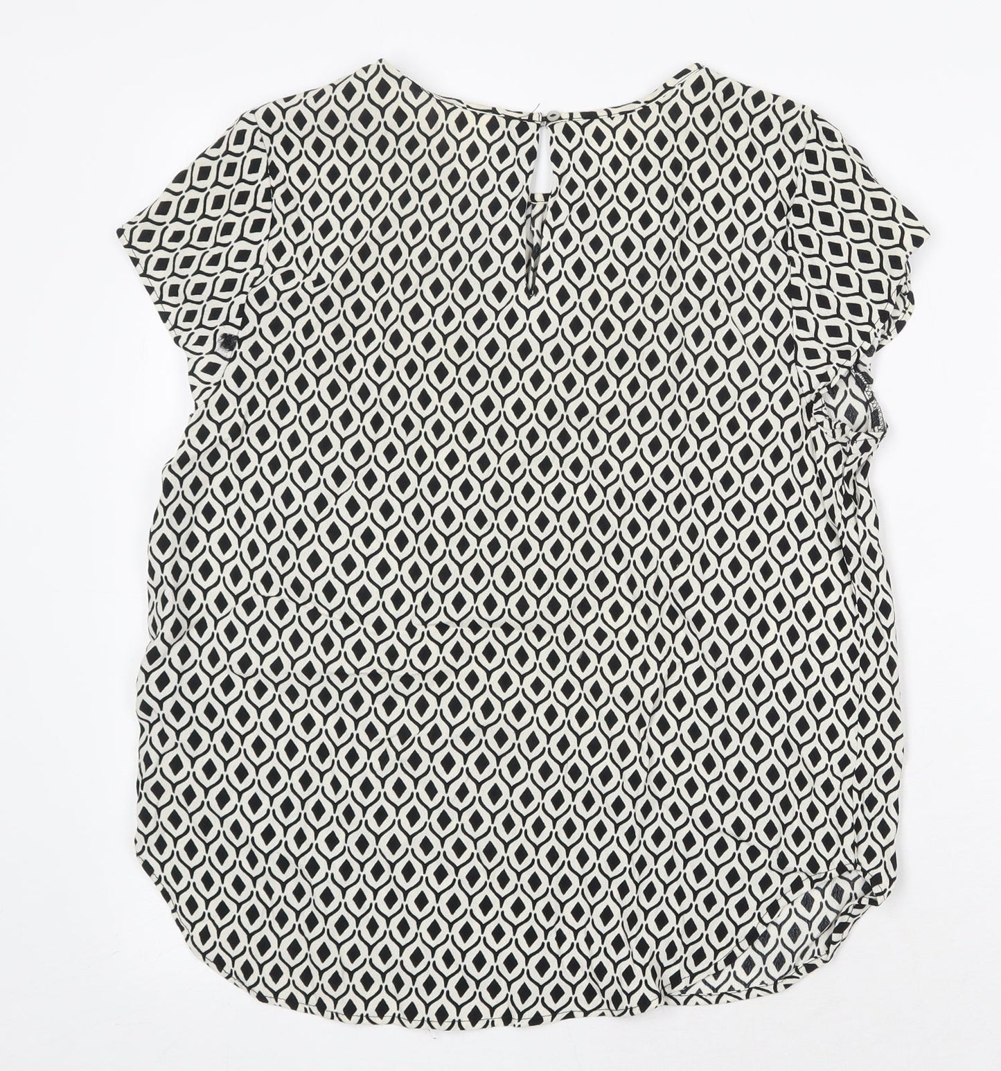 Womens UK Size 8 H&M White Basic Blouse