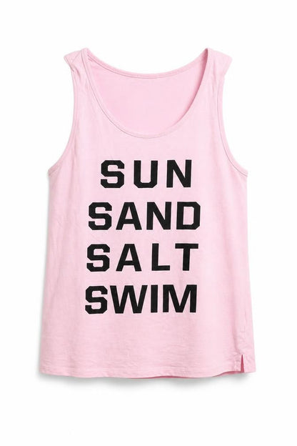 Womens UK Size S H&M Pink Basic Tank