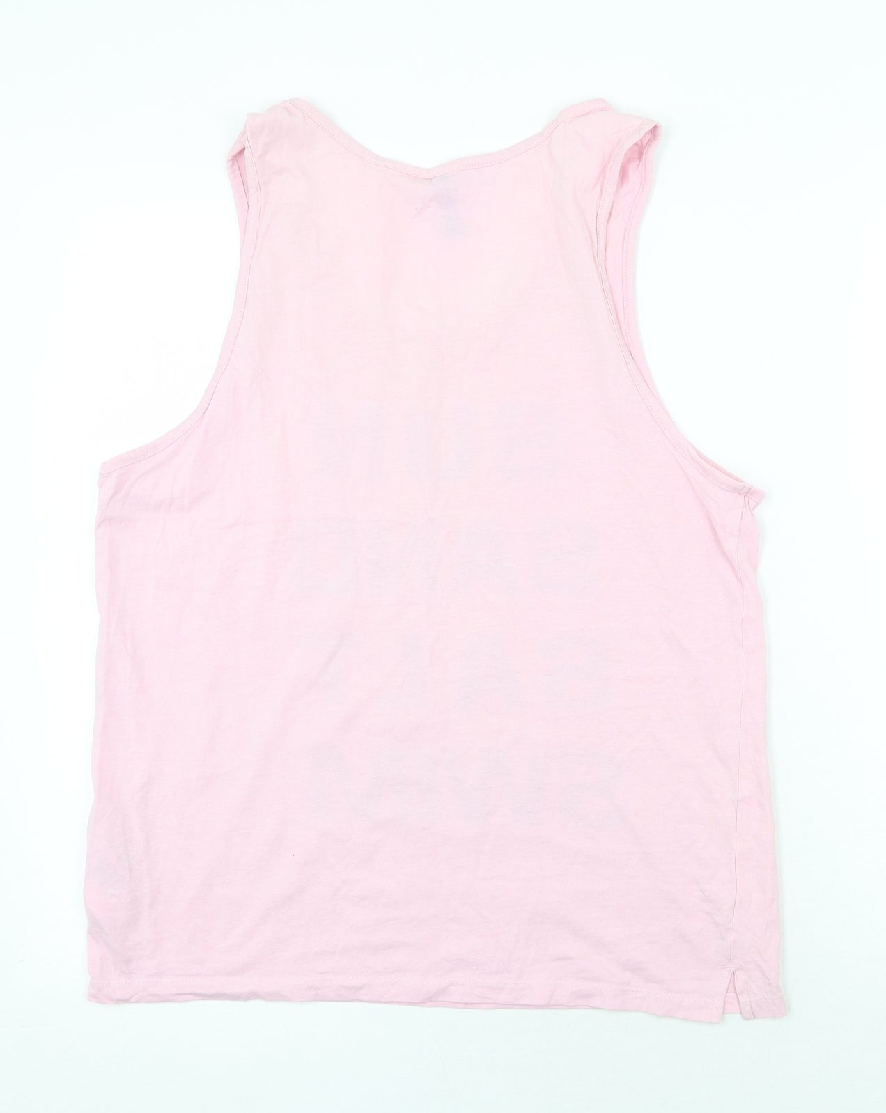 Womens UK Size S H&M Pink Basic Tank