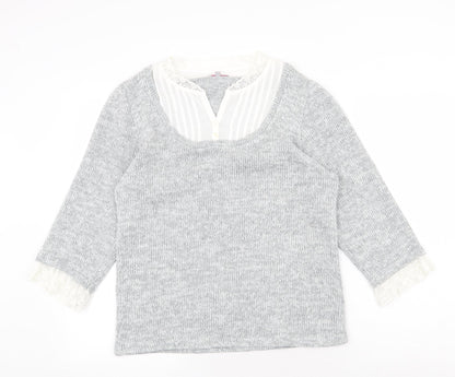 Womens UK Size L Per Una Grey Pullover Jumper