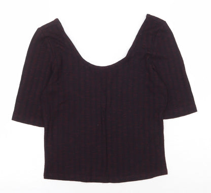 Womens UK Size 10 New Look Red Basic Blouse