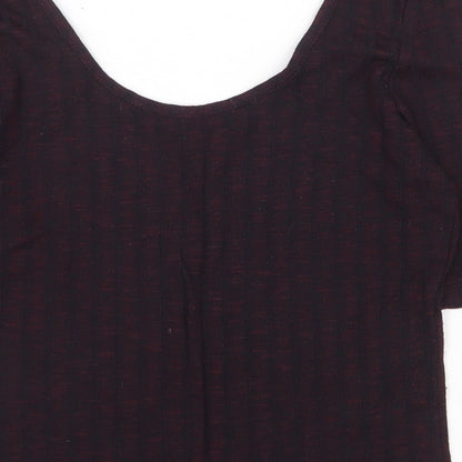 Womens UK Size 10 New Look Red Basic Blouse