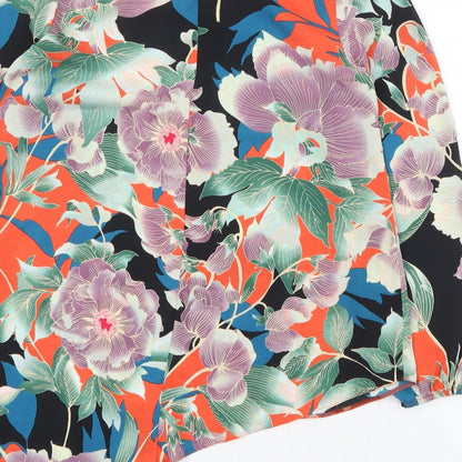 Womens UK Size 10 Dorothy Perkins Multicoloured Basic Blouse