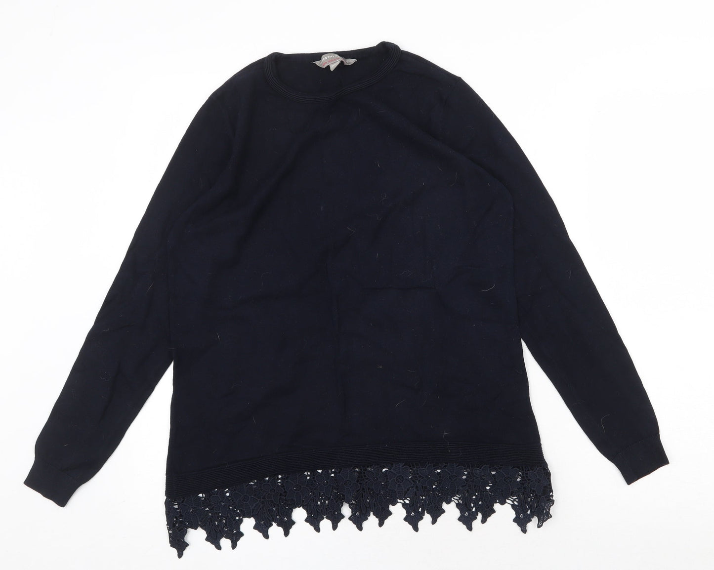 Womens UK Size 12 Dorothy Perkins Blue Basic Blouse