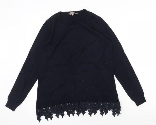 Womens UK Size 12 Dorothy Perkins Blue Basic Blouse