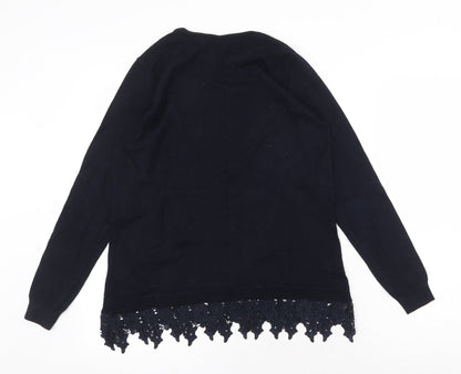 Womens UK Size 12 Dorothy Perkins Blue Basic Blouse