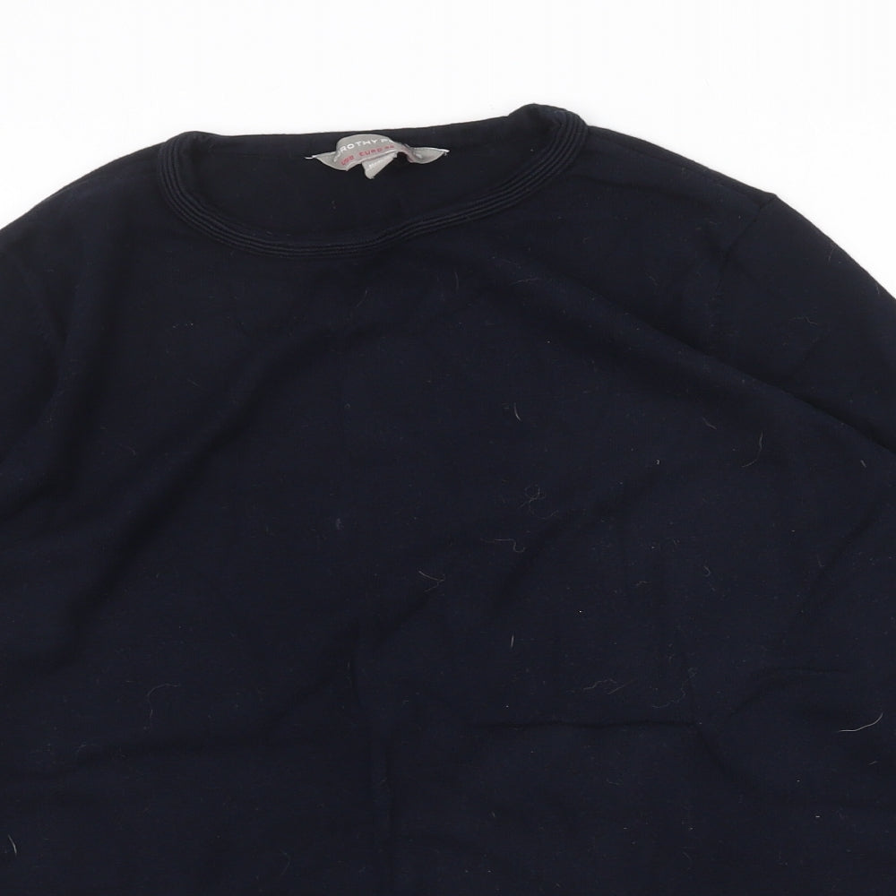 Womens UK Size 12 Dorothy Perkins Blue Basic Blouse