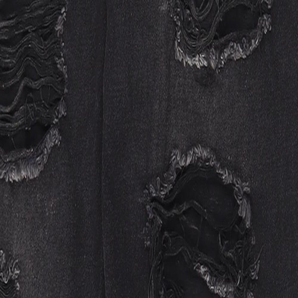 I SAW IT FIRST Womens Black Cotton Skinny Jeans Size 6 Regular Zip